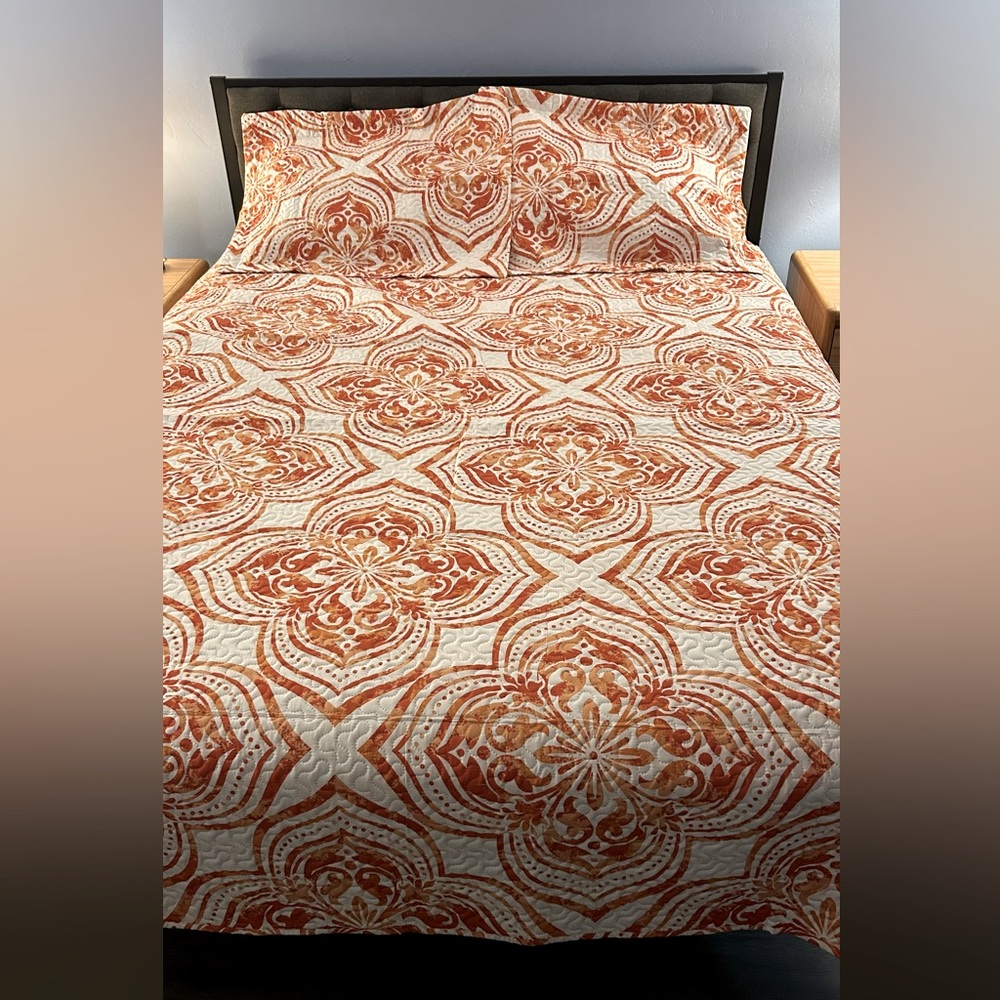 NWT Queen or Full size Camdyn Starry Floral boho quilt bedspread set